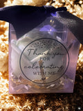 Thank You for Celebrating With Me Candle Favor